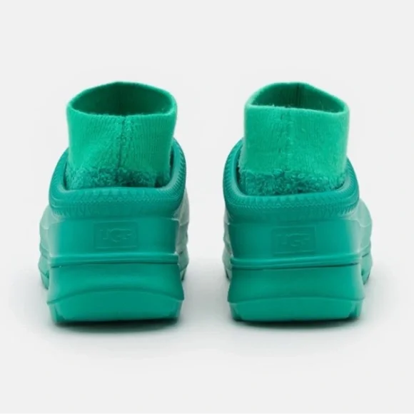 UGG TASMAN X Women Rain Shoes Emerald Green Teal Waterproof Clog Slippers - Picture 3 of 12